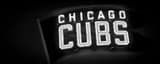 Panoramic Cubs Sign on Waveland Ave at Sheffield behind Wrigley Field landscape black and white Photography