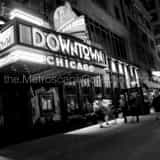 Square The Downtown Chicago Bar landscape black and white Photography