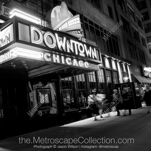 The Downtown Chicago Bar -- Chicago Black and White Photography
