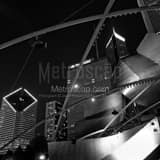 Square Chicago Under Dailey Plaza landscape black and white Photography