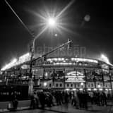 Square The Friendly Confines during the 2016 World Series landscape black and white Photography
