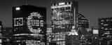 Panoramic Go Cubs in the CNA Building landscape black and white Photography
