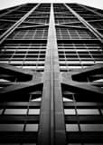Vertical Hancock Tower Steel Bracing Supports landscape black and white Photography