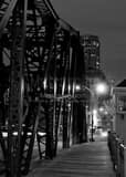 Vertical The Kinzie Street Bridge landscape black and white Photography