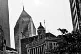 Horizontal The London Guarantee and Prudential Buildings landscape black and white Photography