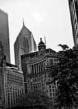Vertical The London Guarantee and Prudential Buildings landscape black and white Photography