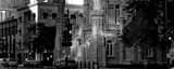 Panoramic The Old Chicago Water Tower landscape black and white Photography