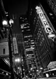 Vertical The Oriental Theatre landscape black and white Photography