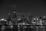 Horizontal The Sears Tower, Chicago's Most Famous Skyscraper landscape black and white Photography