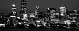 Panoramic The Sears-Willis Tower Blurry landscape black and white Photography