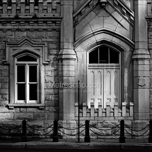 A Side Door on the Old Chicago Water Tower -- Chicago Black and White Photography