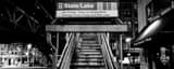 Panoramic Steps of the State and Lake L Staton landscape black and white Photography