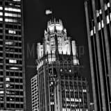 Square Tribune Tower from Columbus Drive Framed Photos