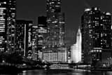 Horizontal Trump Tower and Wrigley Building from Lakeshore Drive Framed Photos