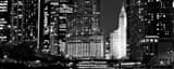 Panoramic Trump Tower and Wrigley Building from Lakeshore Drive Framed Photos