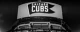 Panoramic Wrigley Field Center Field Entrance off Sheffield and Waveland landscape black and white Photography