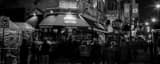 Panoramic The Wrigleyville Rocket Burger Bar landscape black and white Photography