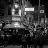 Square The Wrigleyville Rocket Burger Bar landscape black and white Photography