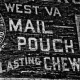 Square Mail Pouch Tobacco Mural black and white Photos