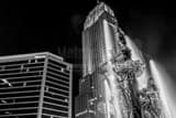 Horizontal Carew Tower and Fountain Square at Night Framed Photos