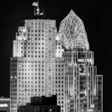 Square The Tops of Carew Tower and Queen City Tower Photography