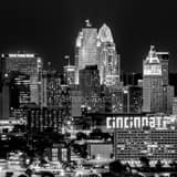 Square Downtown Cincinnati from the Incline District Framed Photos