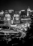 Vertical The Cincinnati Skyline from Mt. Adams Framed Photos