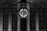 Horizontal The Wilson Clock on the Cincinnati Museum Center black and white Photos