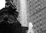 Horizontal Close up of Fountain Square Tyler Davidson Fountain black and white Pictures