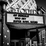 Square The Esquire Theater Bengals Super Bowl Marquee Framed Photos