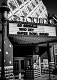 Vertical The Esquire Theater Bengals Super Bowl Marquee Framed Photos
