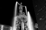 Horizontal The Fountain Square Fountain black and white Pictures