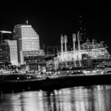 Square Great American Ball Park from the Steps of the Roebling Bridge over the Ohio River Framed Photos
