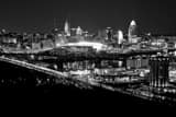 Horizontal The New Cincinnati Skyline from Devou Park Framed Photos