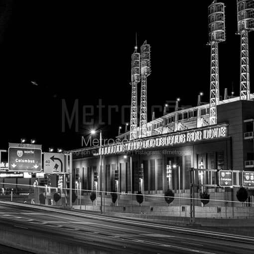 Great American Ballpark's Joe Nuxhall Quote -- Cincinnati Black and White Photos