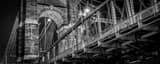 Panoramic The Roebling Bridge at Night landscape black and white Photography