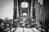 Horizontal The Roebling Bridge with Snow Cover Framed Photos