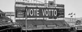 Panoramic Vote Votto GABP Jumbotron black and white Pictures
