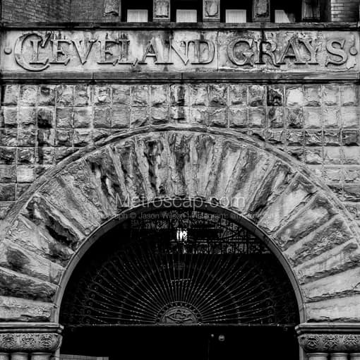 The Cleveland Grays Building -- Cleveland Black and White Photos