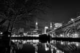 Horizontal The Cleveland Skyline black and white Photos
