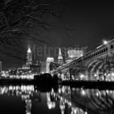Square The Cleveland Skyline black and white Photos