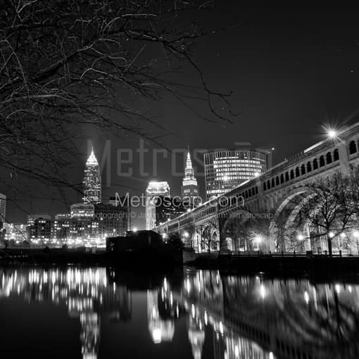 The Cleveland Skyline -- Cleveland Black and White Photos