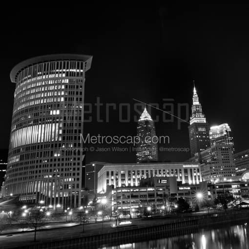 Downtown Cleveland Ohio -- Cleveland Black and White Photos