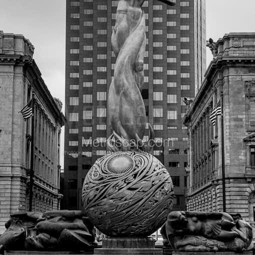 The Fountain of Eternal Life -- Cleveland Black and White Photos