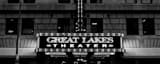 Panoramic The Great Lakes Theater Marquee black and white Photos
