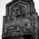 Square Loraine Carnegie Bridge Guardians of Transportation landscape black and white Photography