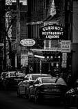 Vertical Guarinos Little Italy black and white