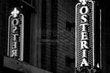 Horizontal Osteria in the Warehouse District black and white Photos
