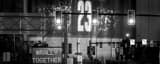 Panoramic A Rally Together Construction Sign on Ontario Street black and white Photos