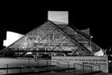 Horizontal The Rock and Roll Hall of Fame in Cleveland black and white Photos